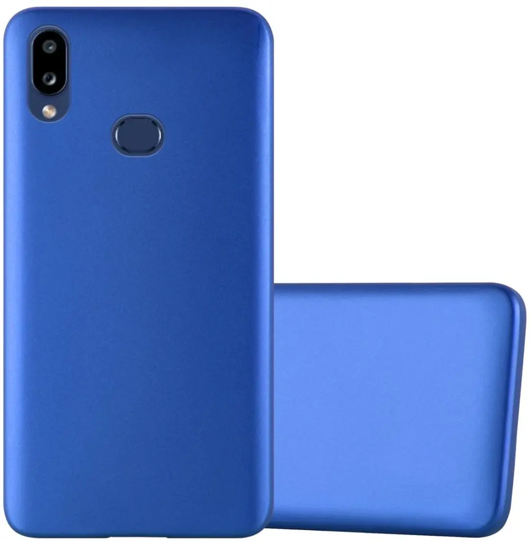 Cadorabo Hoesje geschikt voor Samsung Galaxy A10s / M01s in METAAL BLAUW