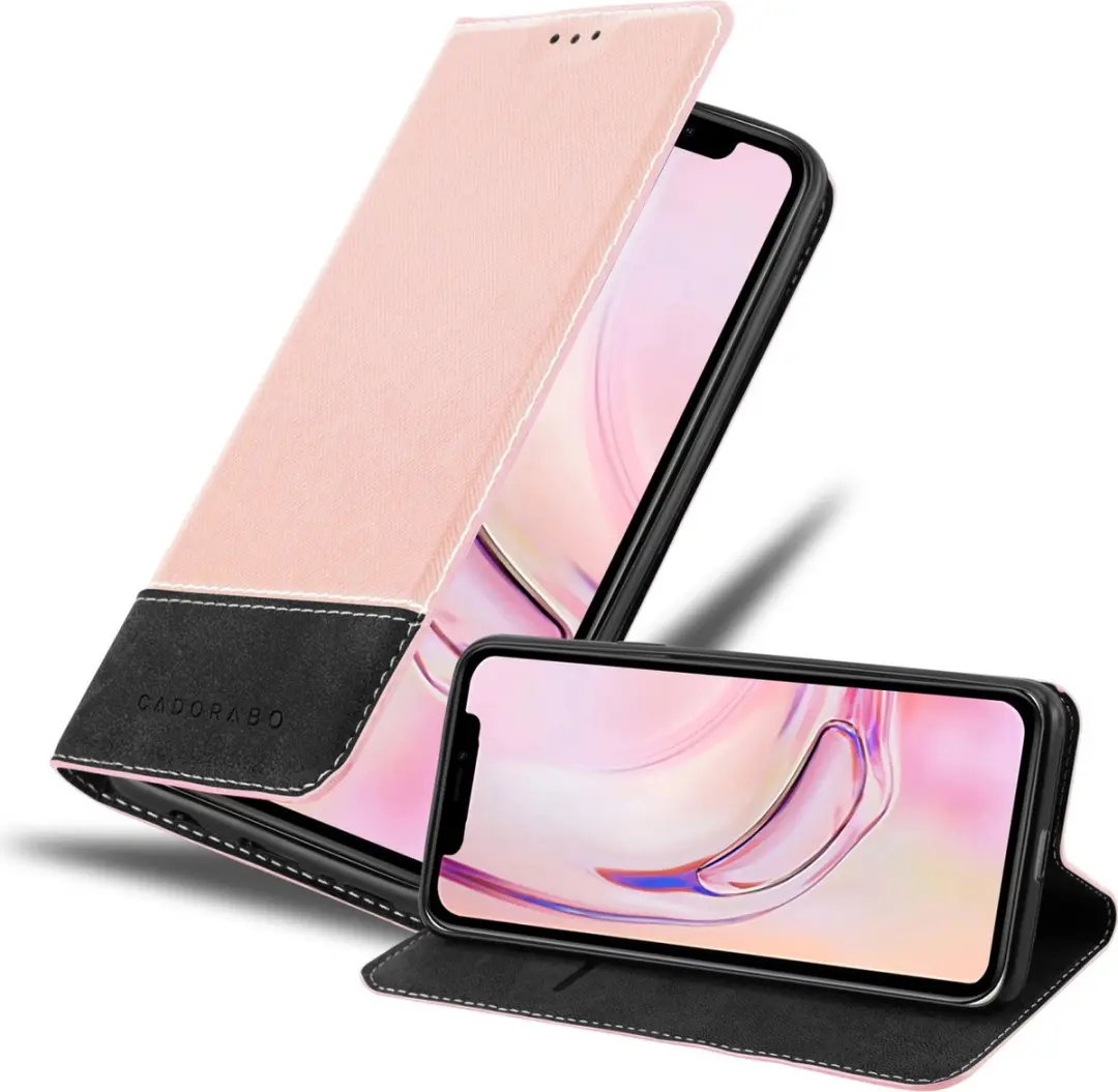 Cadorabo Hoesje geschikt voor Apple iPhone 13 PRO in ROSE GOUD ZWART