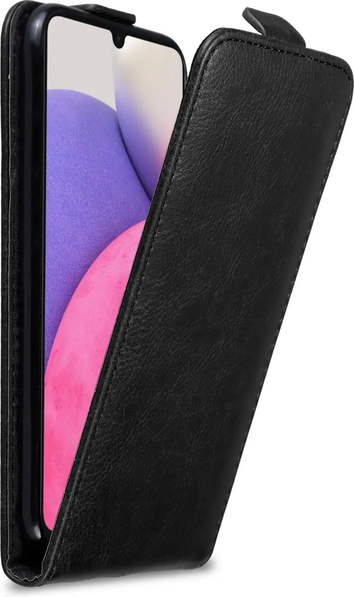 Cadorabo Hoesje geschikt voor Samsung Galaxy A33 5G in ZWARTE NACHT
