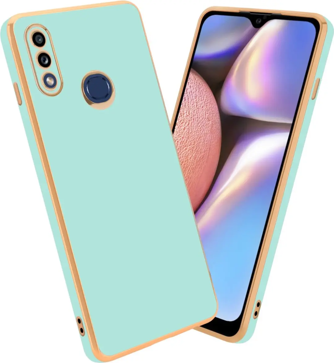 Cadorabo Hoesje geschikt voor Samsung Galaxy A10s / M01s in Glossy Mintgroen
