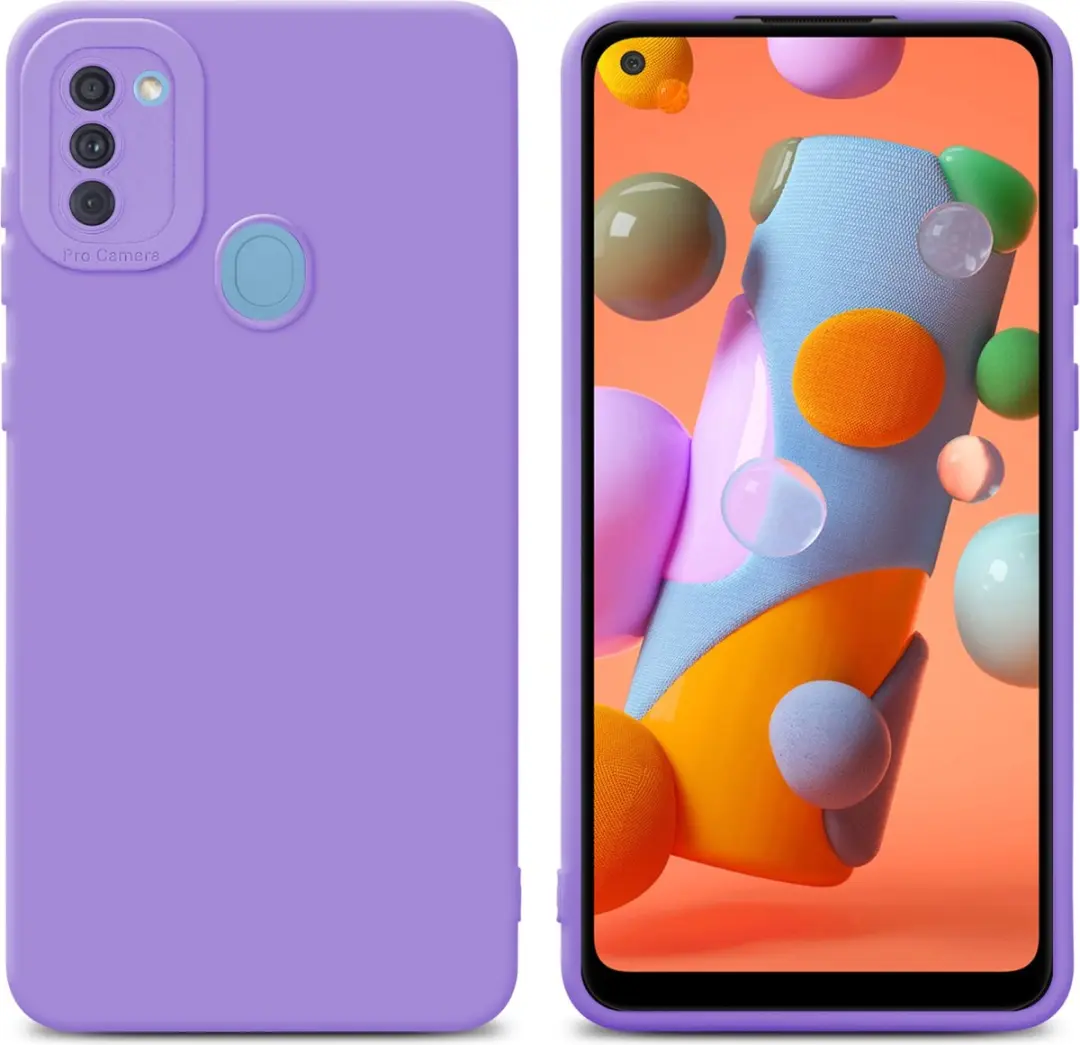 Cadorabo Hoesje geschikt voor Samsung Galaxy A11 / M11 in FLUID LICHT PAARS