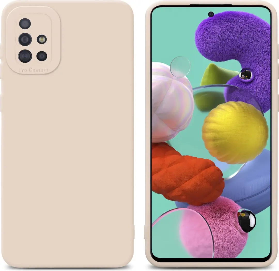 Cadorabo Hoesje geschikt voor Samsung Galaxy A51 4G / M40s in FLUID CREAM