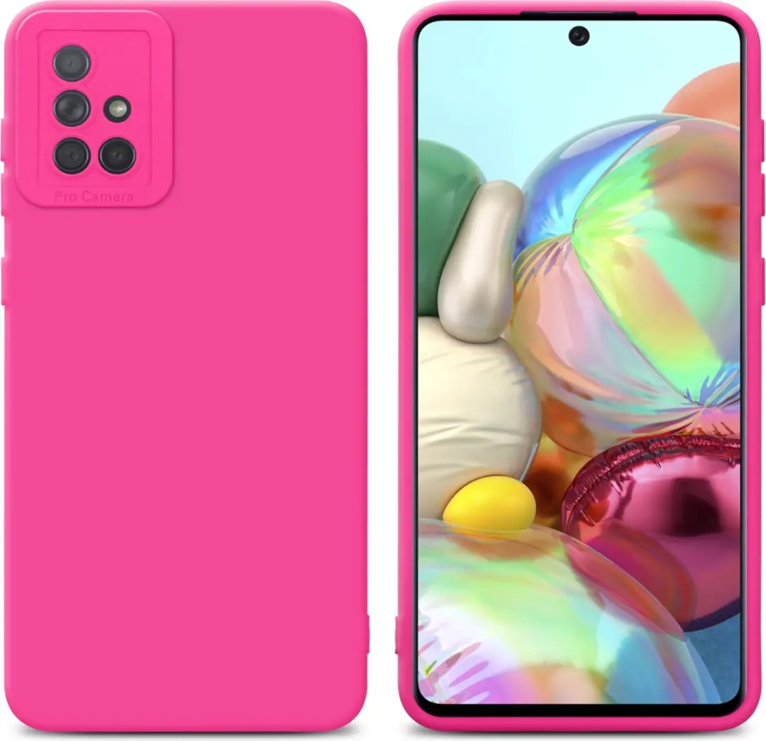 Cadorabo Hoesje geschikt voor Samsung Galaxy A71 4G in FLUID HOTPINK
