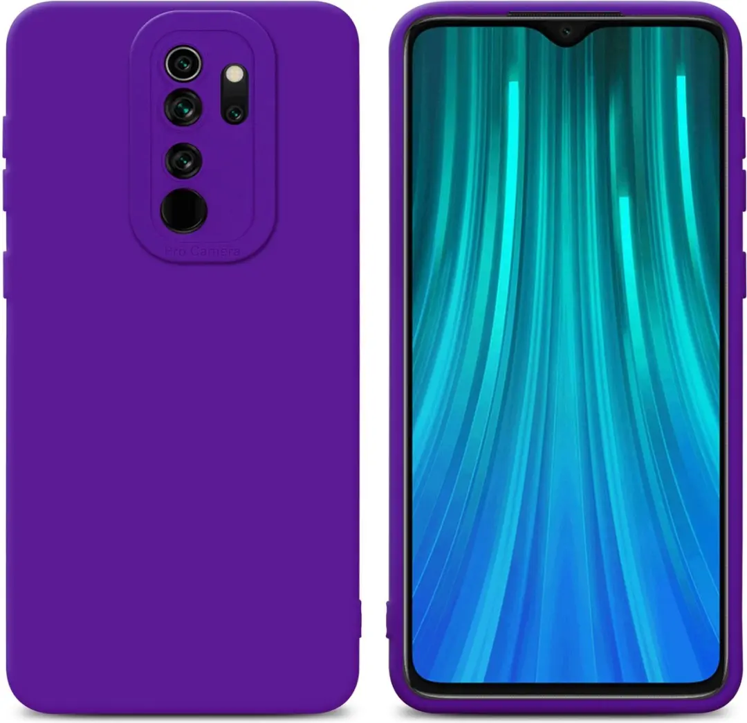 Cadorabo Hoesje geschikt voor Xiaomi RedMi NOTE 8 PRO in FLUID DONKER PAARS
