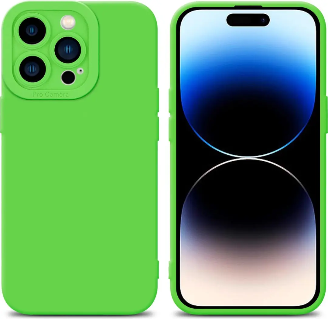 Cadorabo Hoesje geschikt voor Apple iPhone 14 PRO MAX in FLUID GROEN