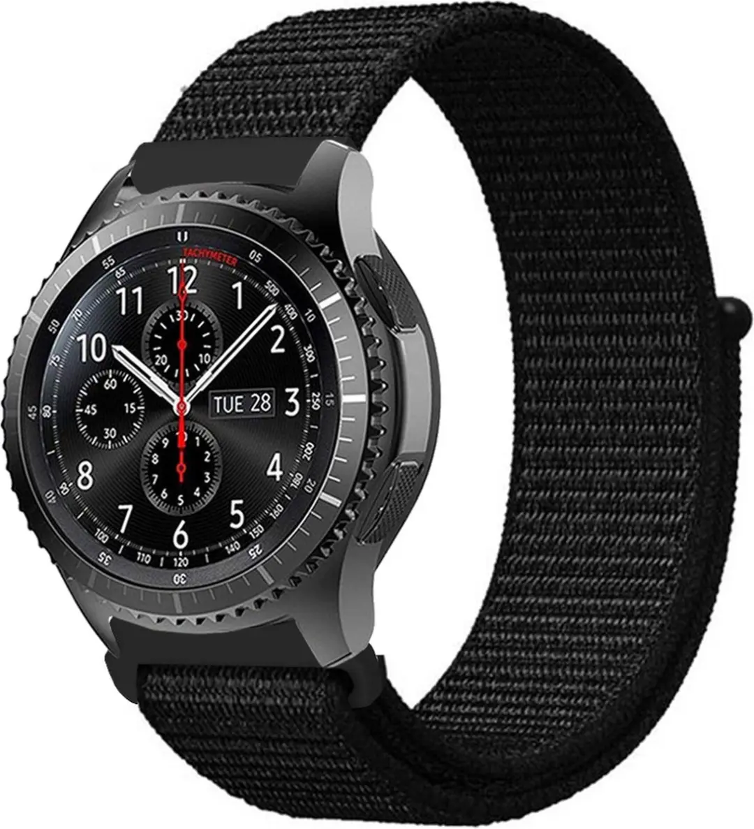 Cadorabo Nylon bandje 20mm geschikt voor Samsung Galaxy Watch 42mm / 3 / 4 / 5 /