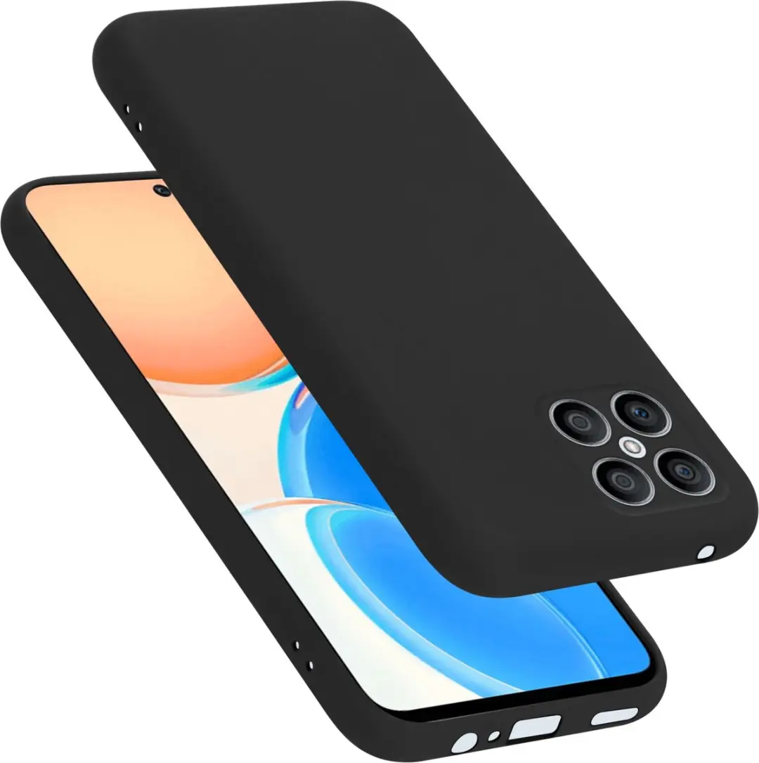 Cadorabo Hoesje geschikt voor Honor X8 in LIQUID ZWART
