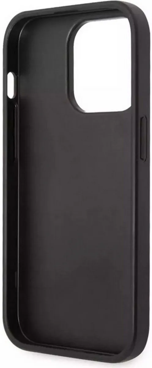 Ferrari Carbon Back Case iPhone 14 Pro - Zwart