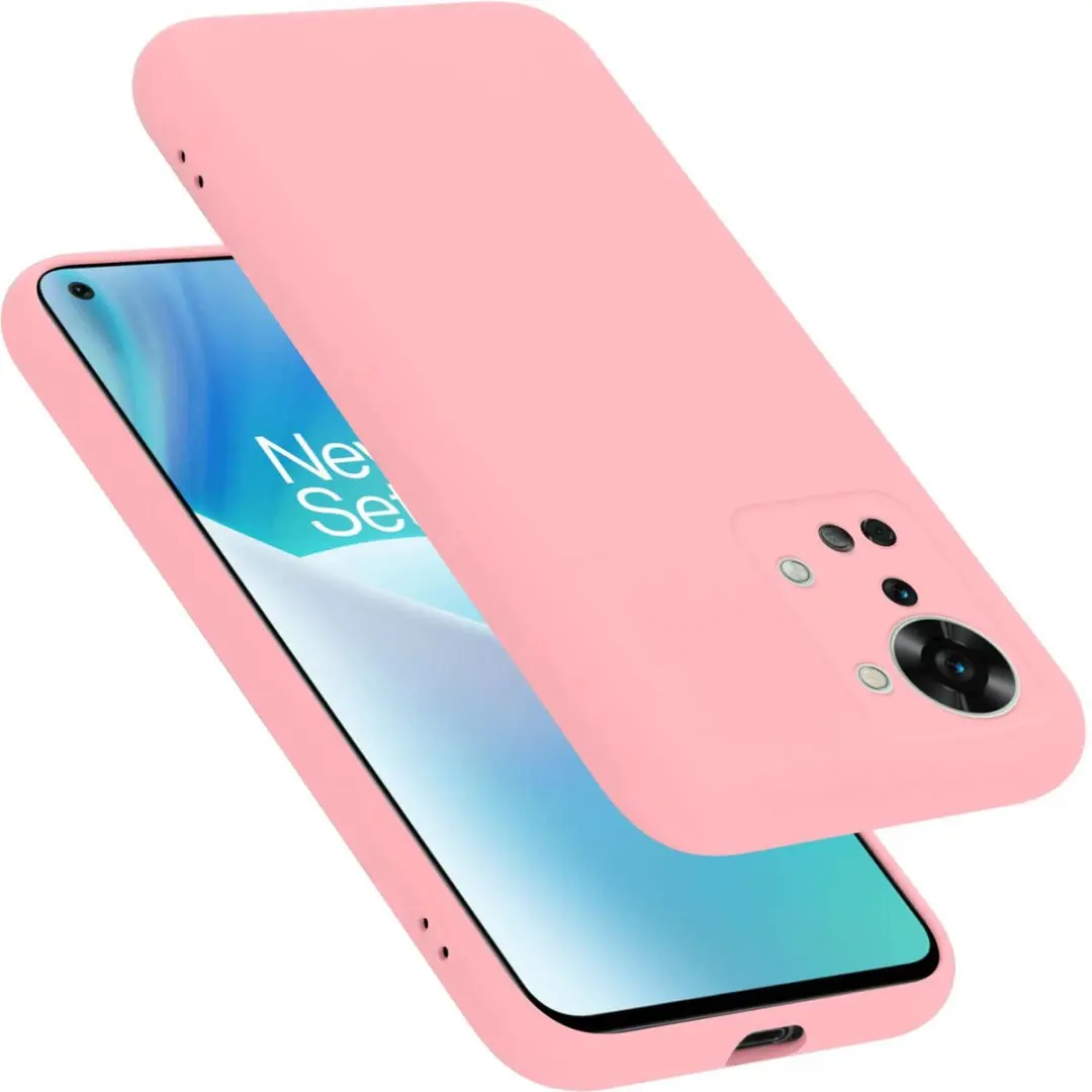 Cadorabo Hoesje geschikt voor OnePlus Nord 2T in LIQUID ROZE