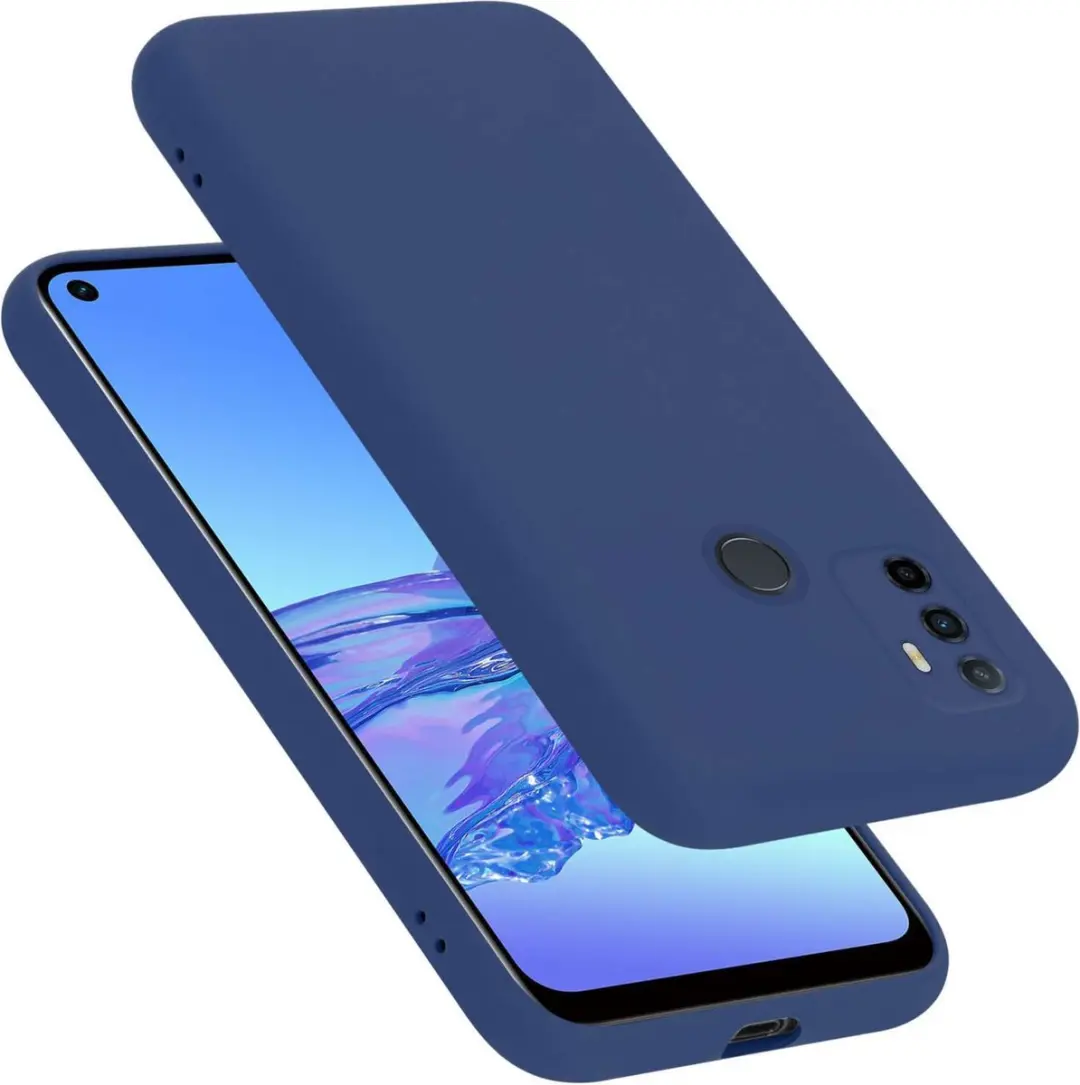 Cadorabo Hoesje geschikt voor Oppo A53s in LIQUID BLAUW