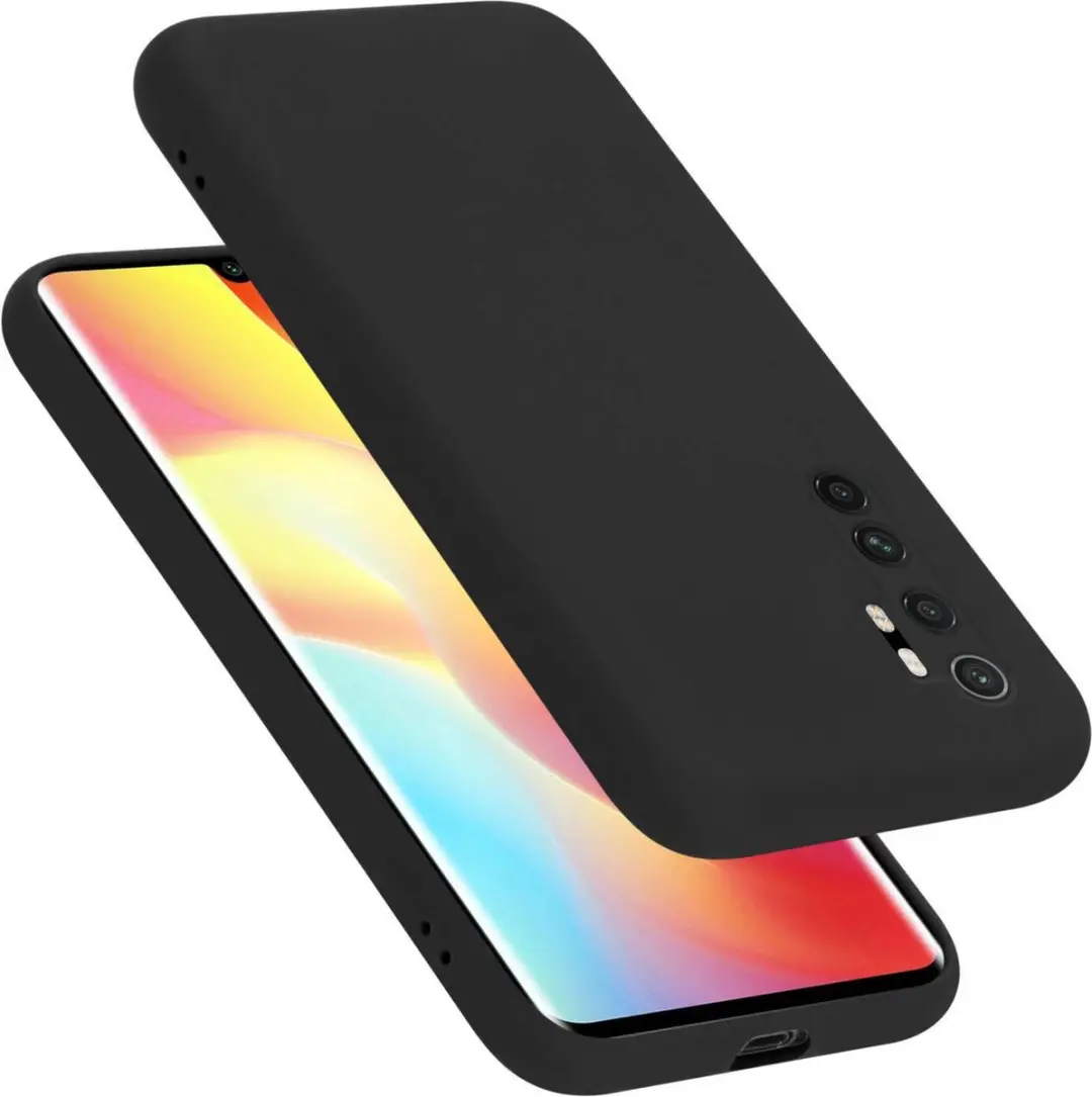 Cadorabo Hoesje geschikt voor Xiaomi Mi NOTE 10 LITE in LIQUID ZWART