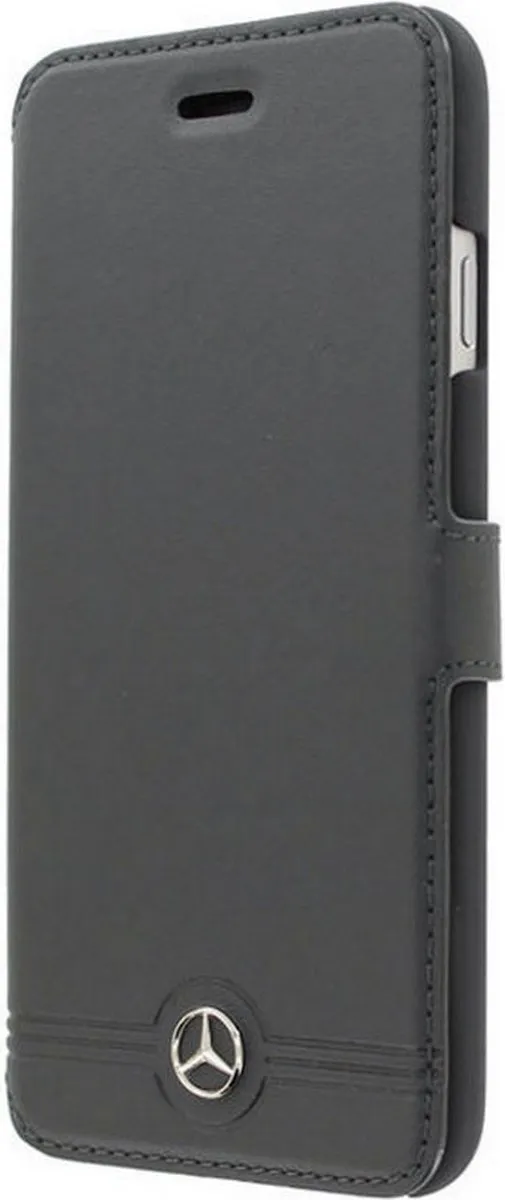 Mercedes-Benz Leather Book Case iPhone 6/6S Plus - 2 Pasjes - Zwart - afbeelding 2 van 5