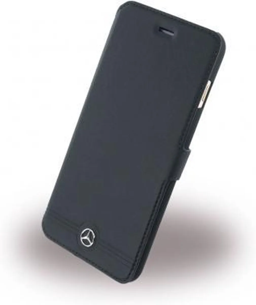 Mercedes-Benz Leather Book Case iPhone 6/6S Plus - 2 Pasjes - Zwart - afbeelding 4 van 5