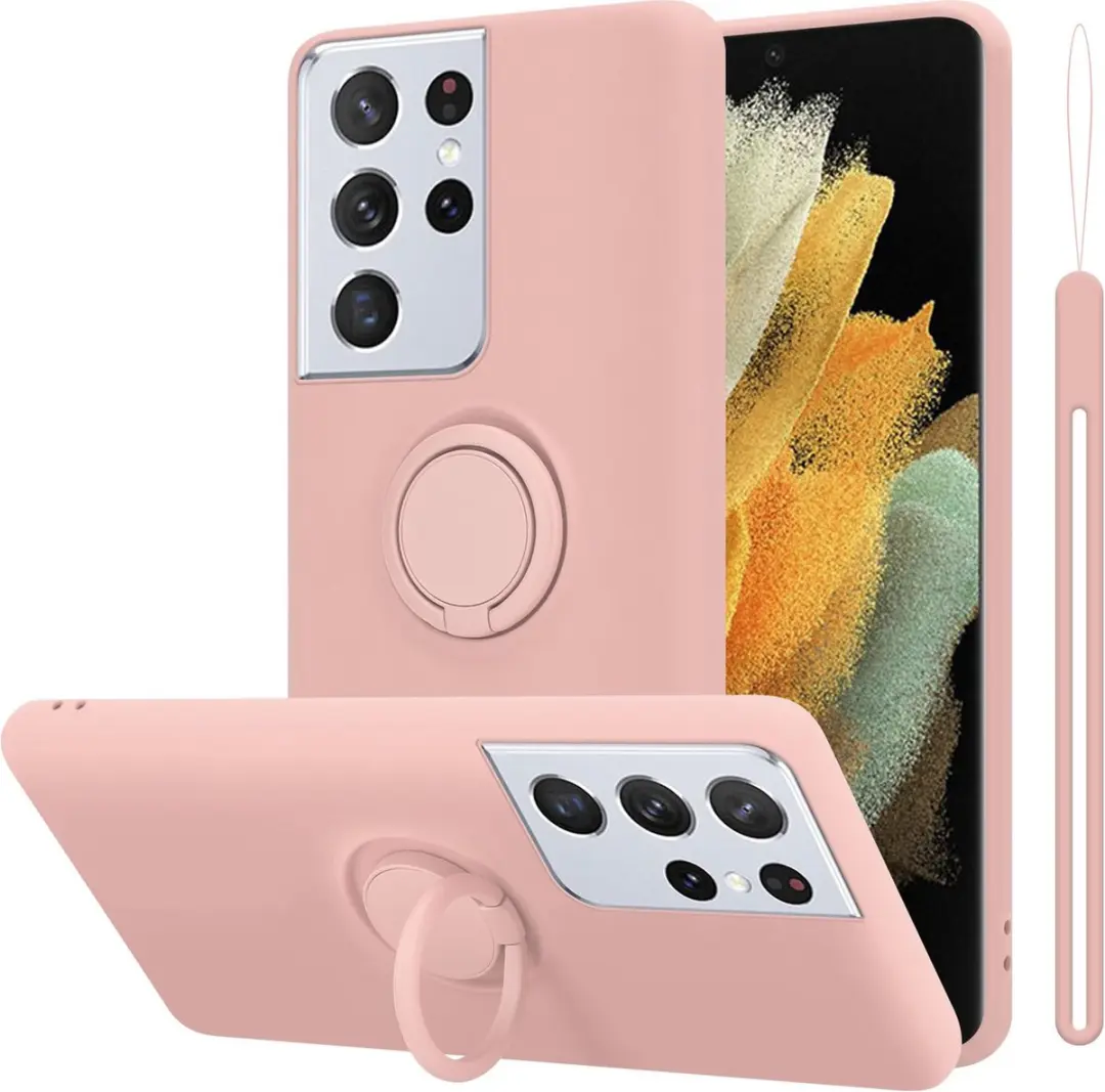 Cadorabo Hoesje geschikt voor Samsung Galaxy S24 ULTRA in LIQUID ROZE