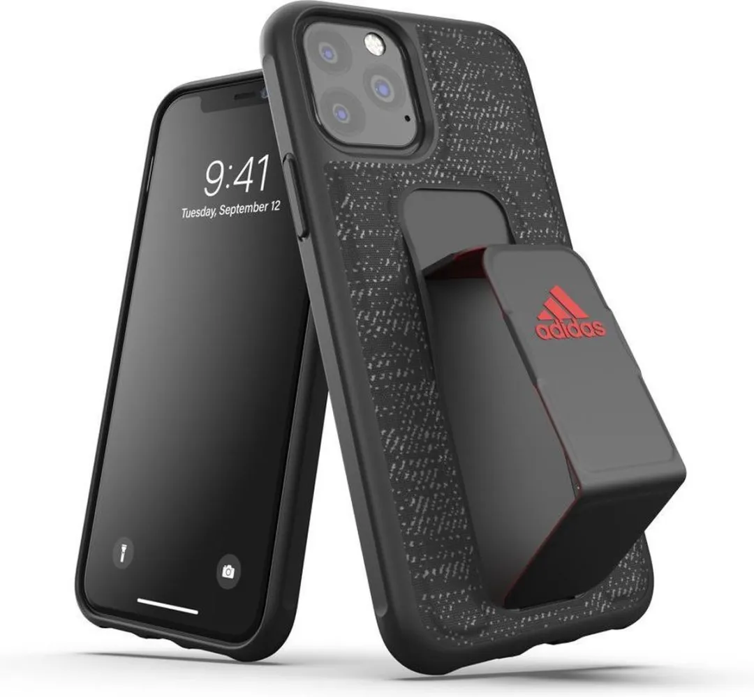 Adidas Grip Case iPhone 11 Pro - Zwart Rood - mpn-8718846071949 - afbeelding 4 van 6