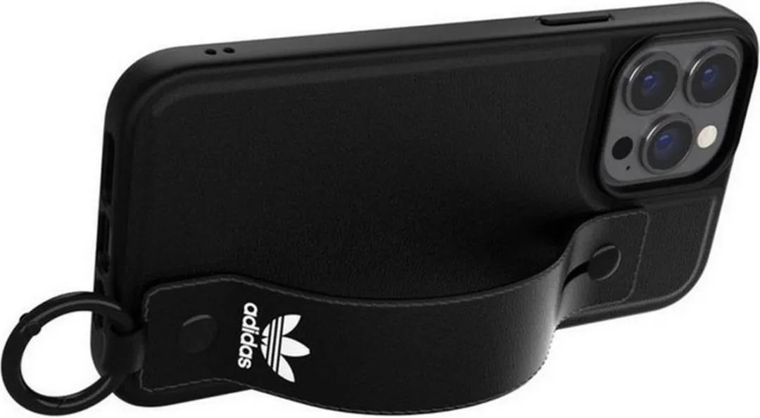Adidas Hand Strap Back Case iPhone 13 Pro - Zwart