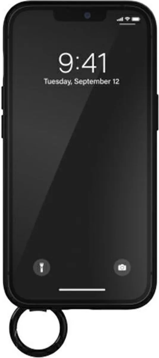 Adidas Hand Strap Back Case iPhone 13 Pro - Zwart