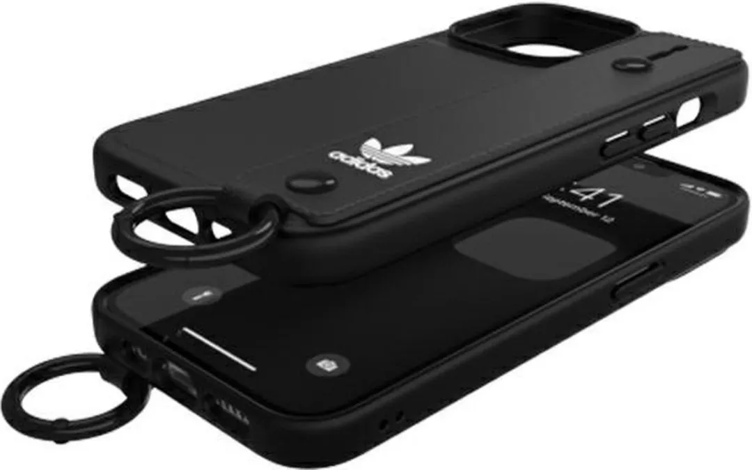 Adidas Hand Strap Back Case iPhone 13 Pro - Zwart - afbeelding 6 van 6