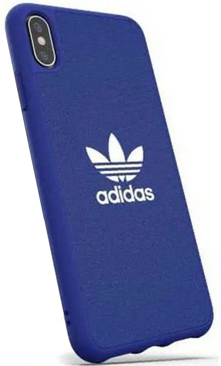 Adidas Canvas Back Case iPhone XS Max - Blauw - afbeelding 6 van 6