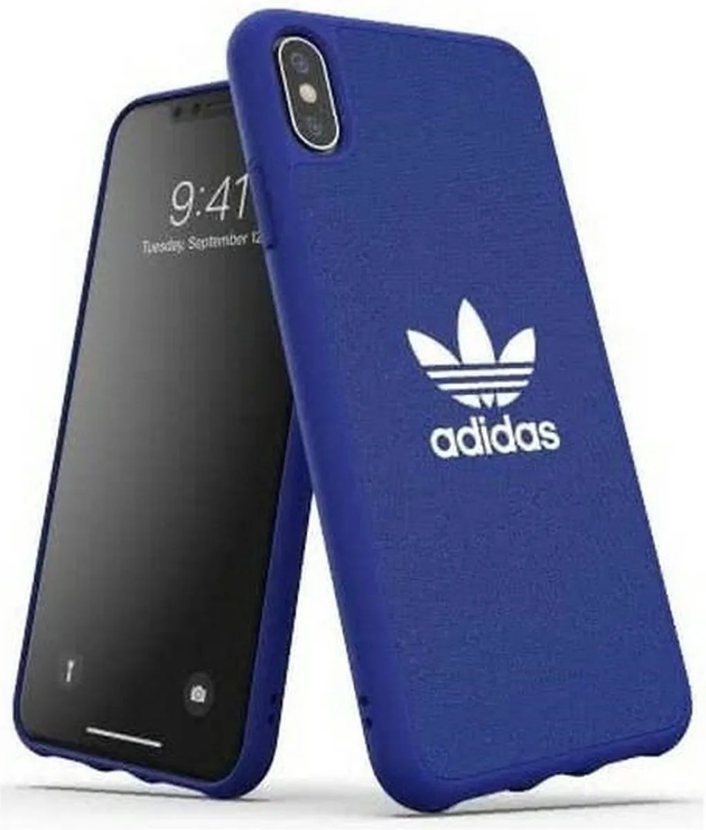 Adidas Canvas Back Case iPhone XS Max - Blauw - afbeelding 4 van 6