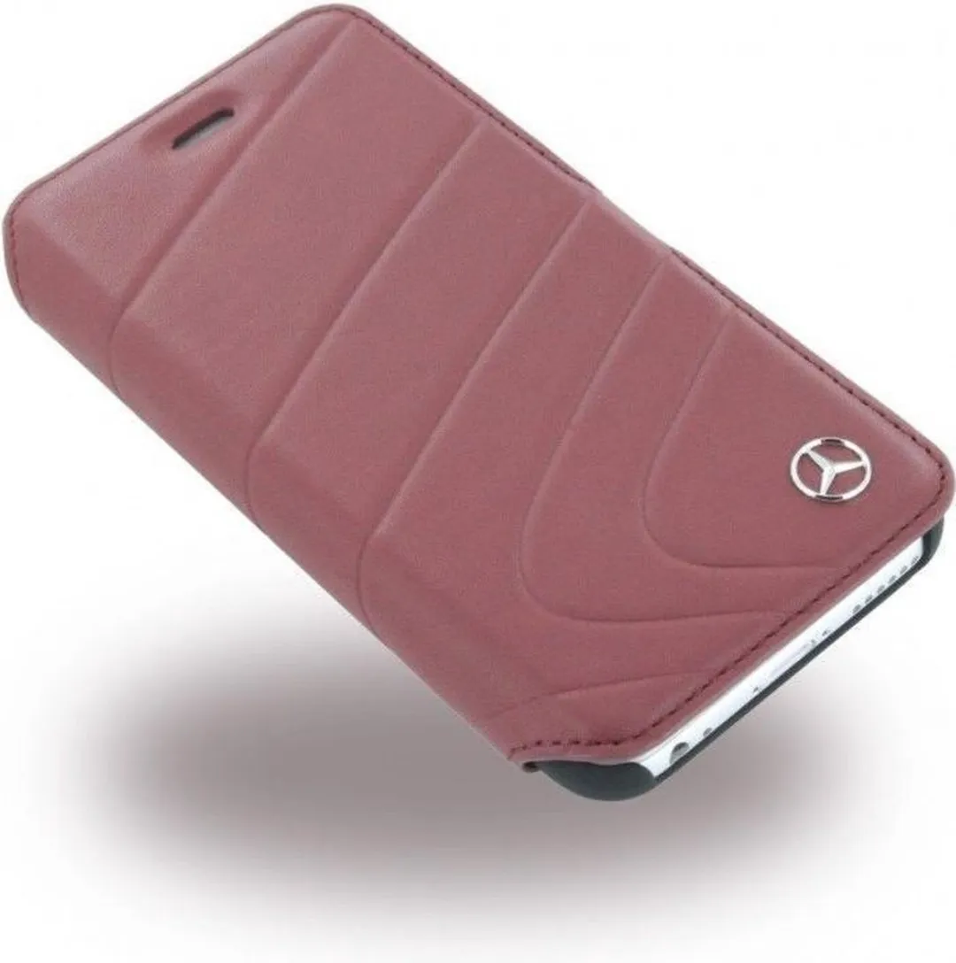 Mercedes-Benz iPhone 6/6S Hoesje - Rood Leder