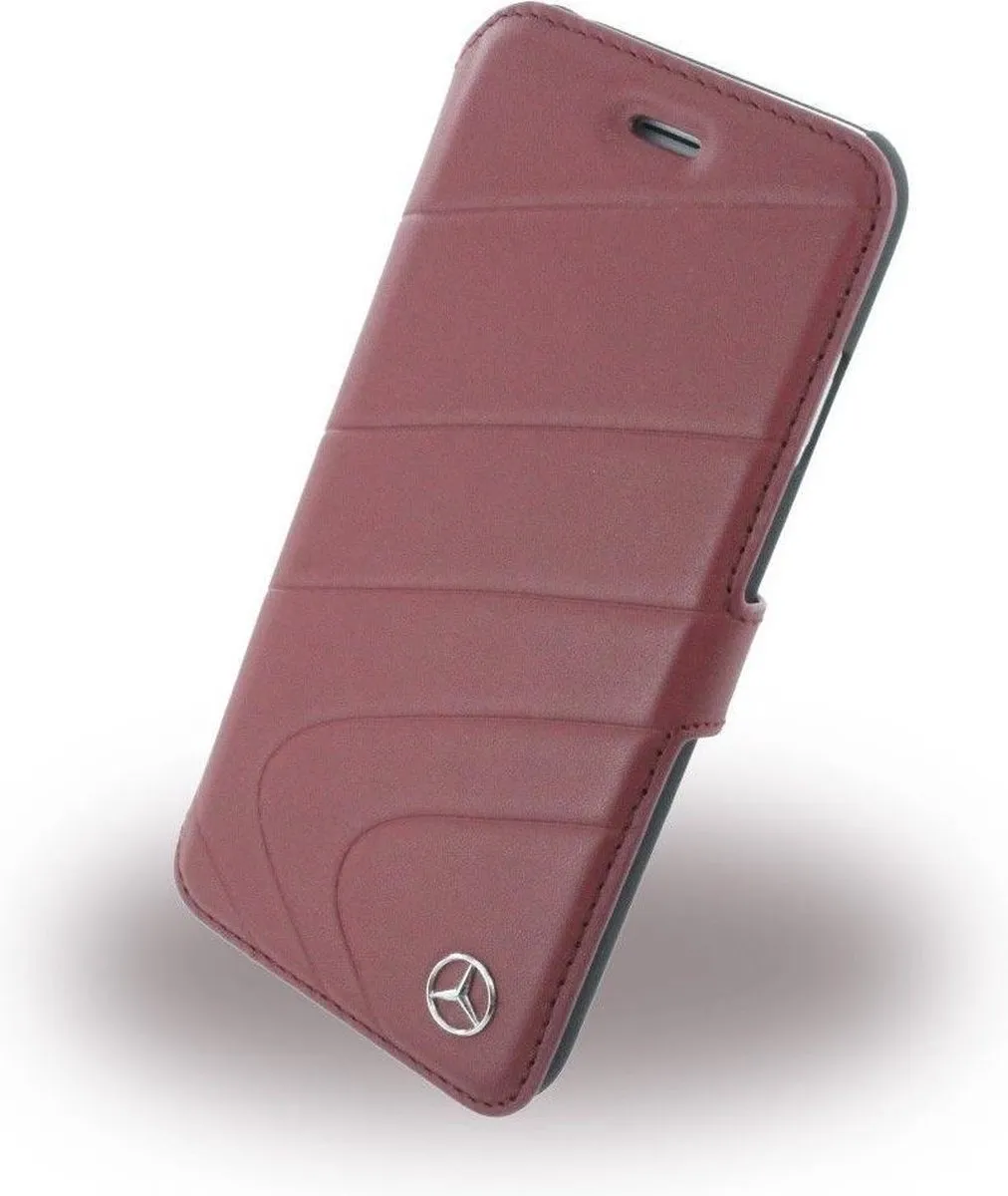 Mercedes-Benz iPhone 6/6S Hoesje - Rood Leder