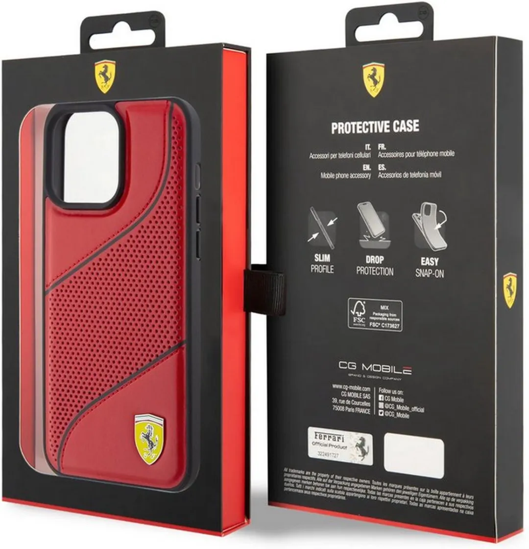 Ferrari Scuderia CG Mobile iPhone 15 Pro Max Hoesje - Rood