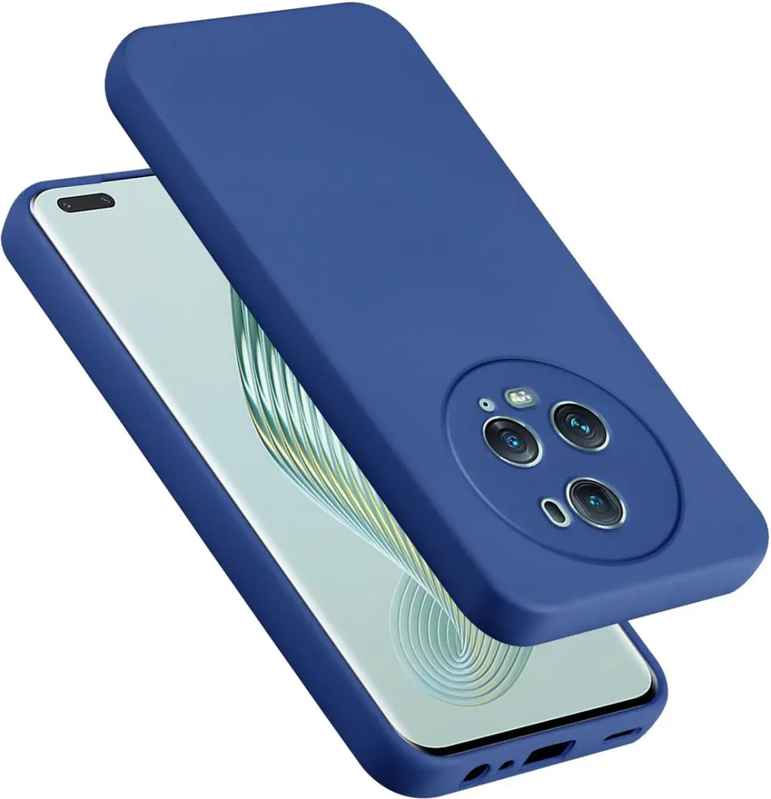 Cadorabo Hoesje geschikt voor Honor Magic 5 Pro in LIQUID BLAUW