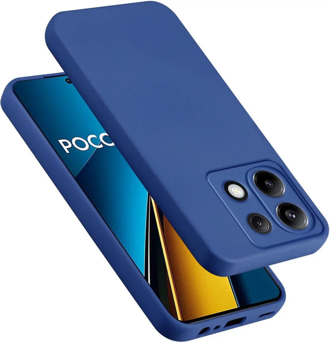 Cadorabo Hoesje geschikt voor Xiaomi Poco X6 in LIQUID BLAUW