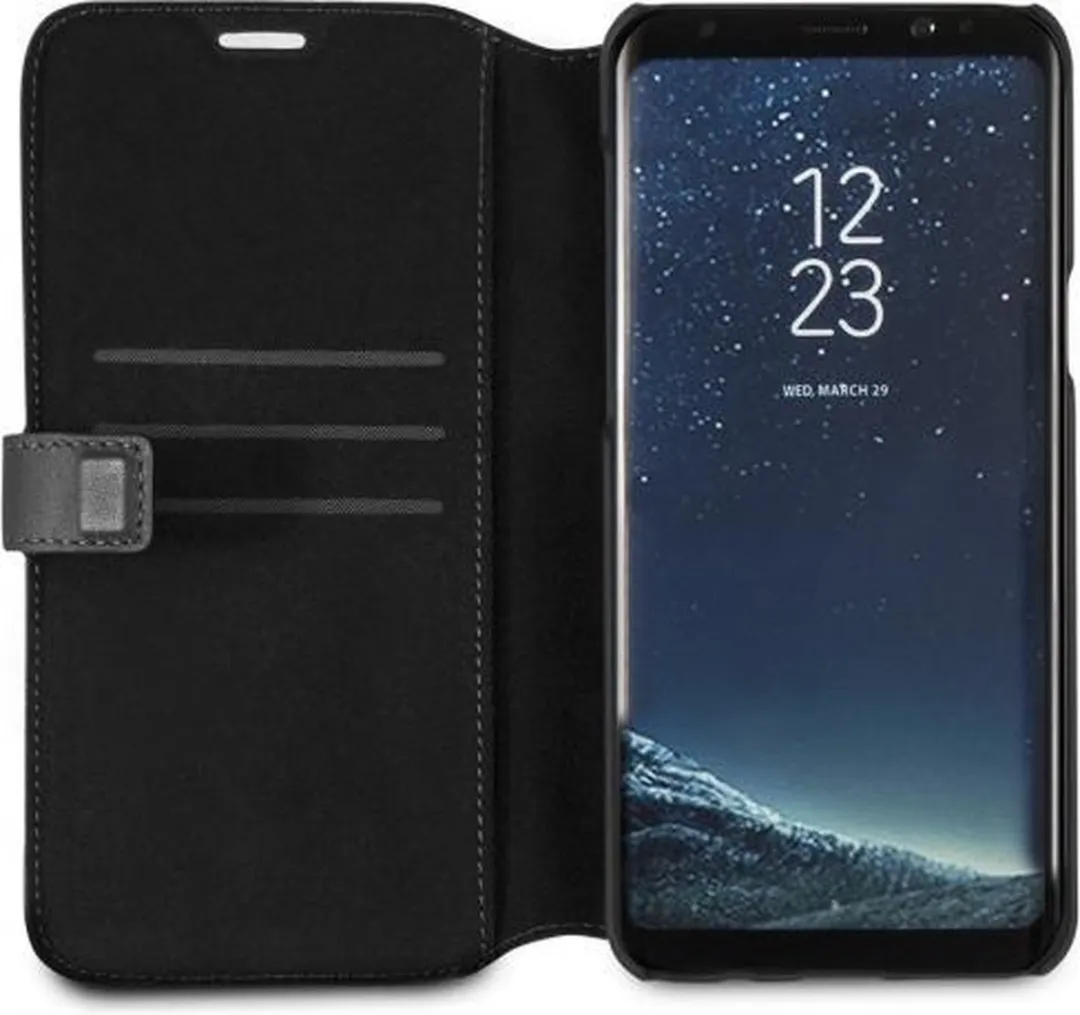 Mercedes-Benz Wave Booktype Hoes Samsung Galaxy S8+ - Zwart