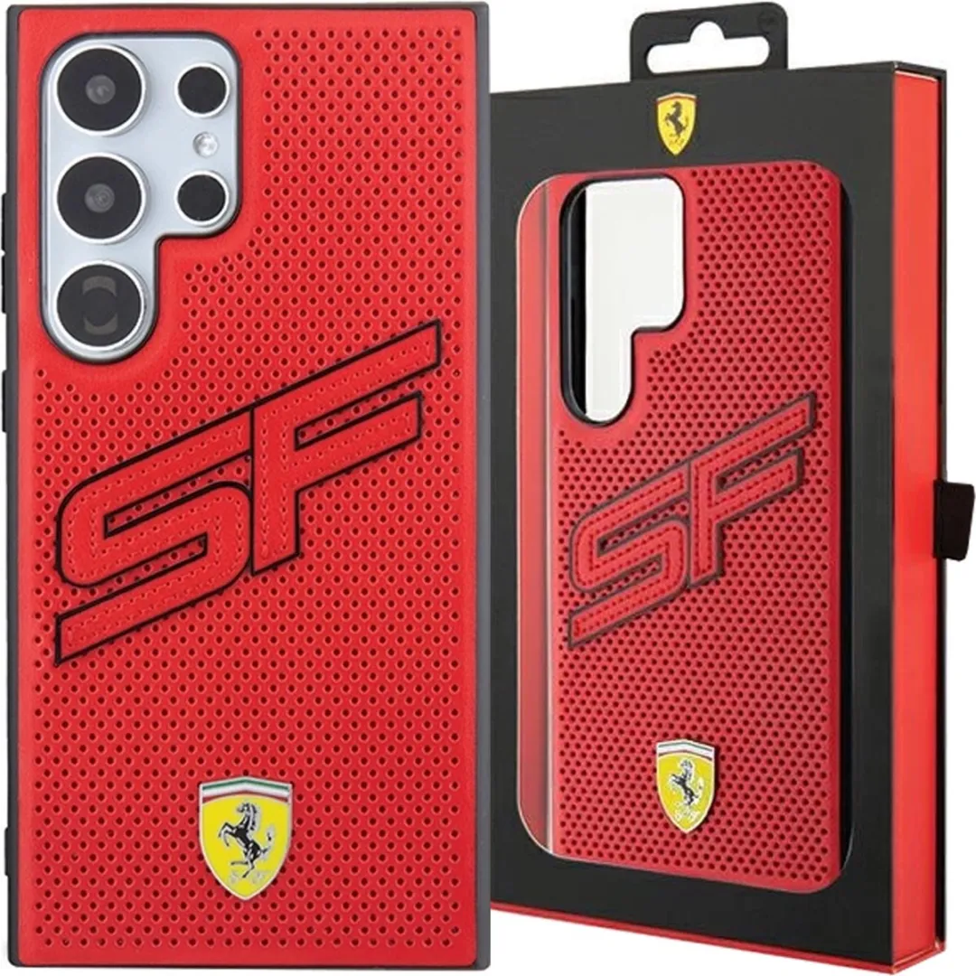 Ferrari Backcase Hoesje Samsung Galaxy S24 Ultra - Rood