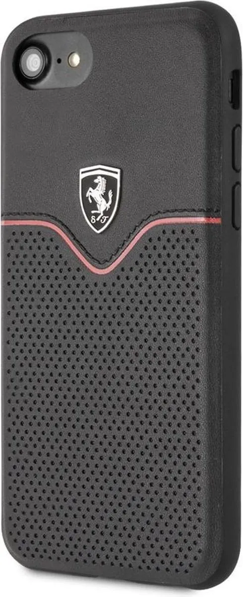 Ferrari iPhone Hoesje - Effen Zwart - Leer - afbeelding 6 van 6