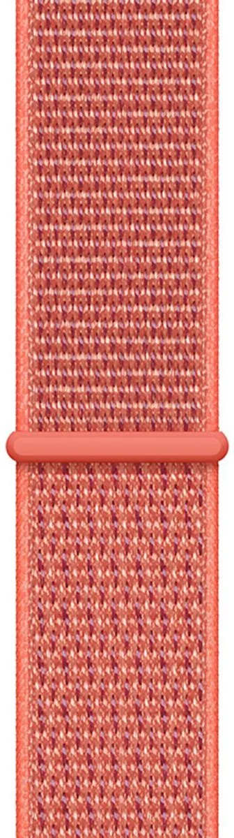 Apple Watch Geweven Sportband Nectarine/Pioenroze - 45mm