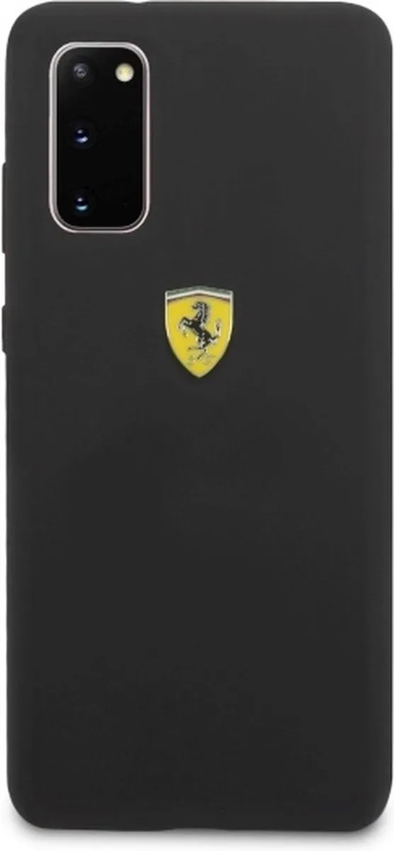Ferrari SF Silicone Back Case - Geschikt voor Samsung Galaxy S20 - Zwart