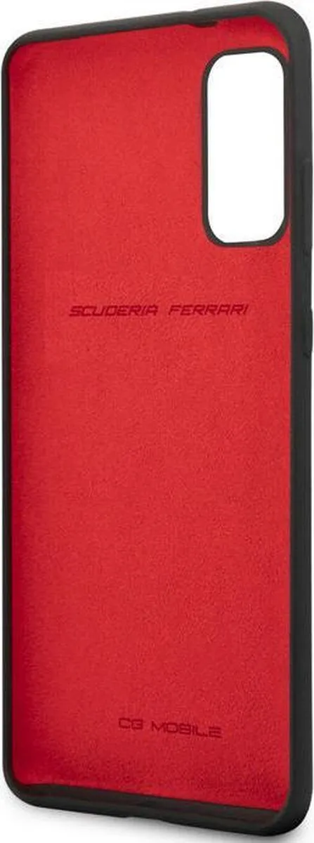 Ferrari SF Silicone Back Case - Geschikt voor Samsung Galaxy S20 - Zwart