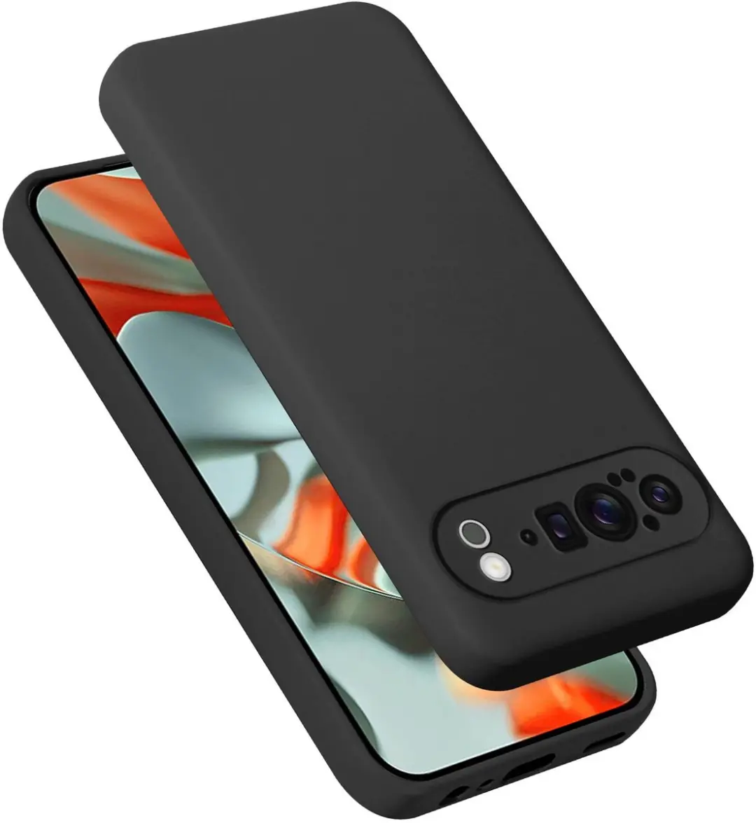 Cadorabo Hoesje geschikt voor Google Pixel 9 PRO XL in LIQUID ZWART
