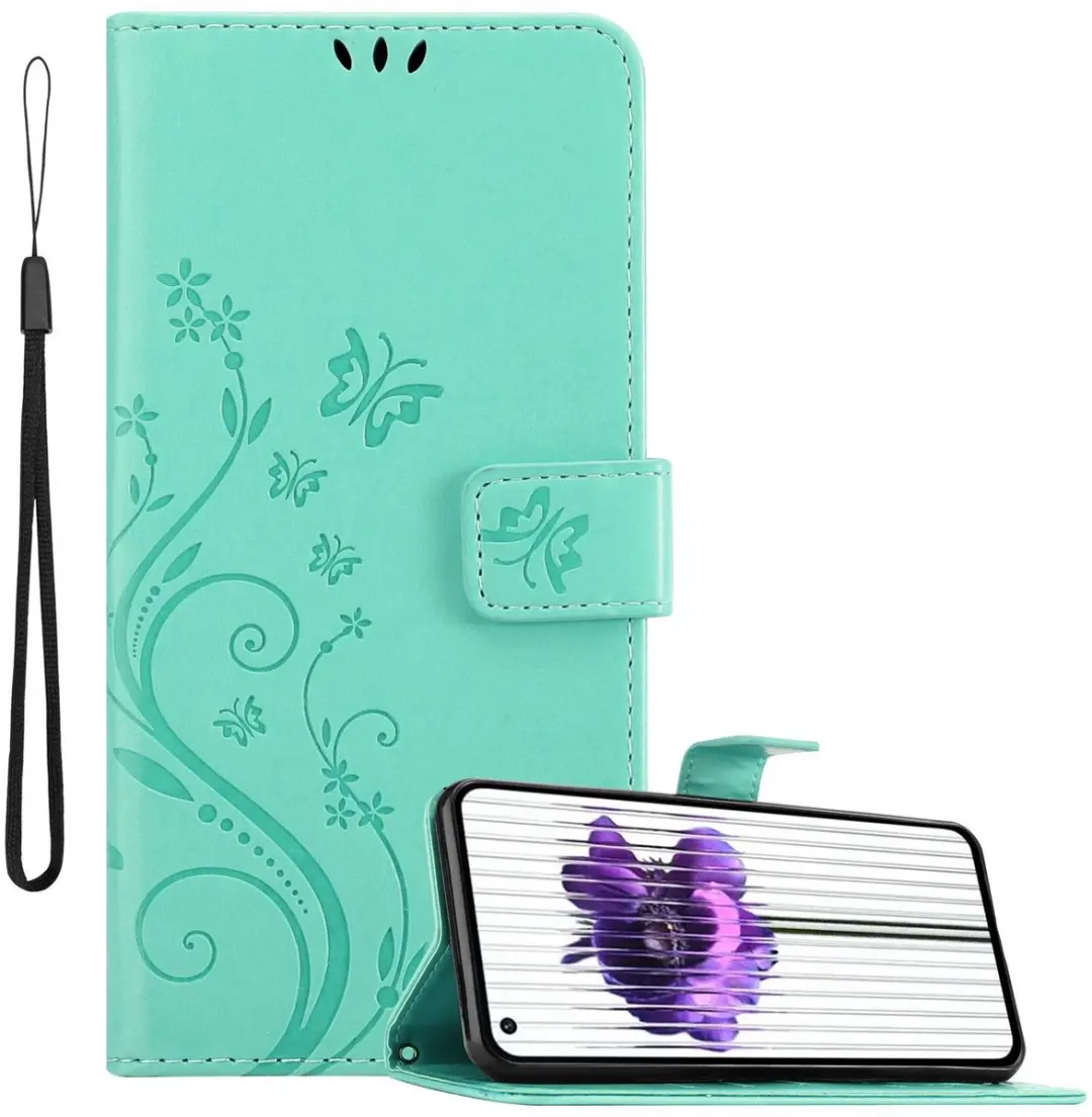 Cadorabo Hoesje geschikt voor Nothing Phone 2 in BLOEMEN TURKOOIS