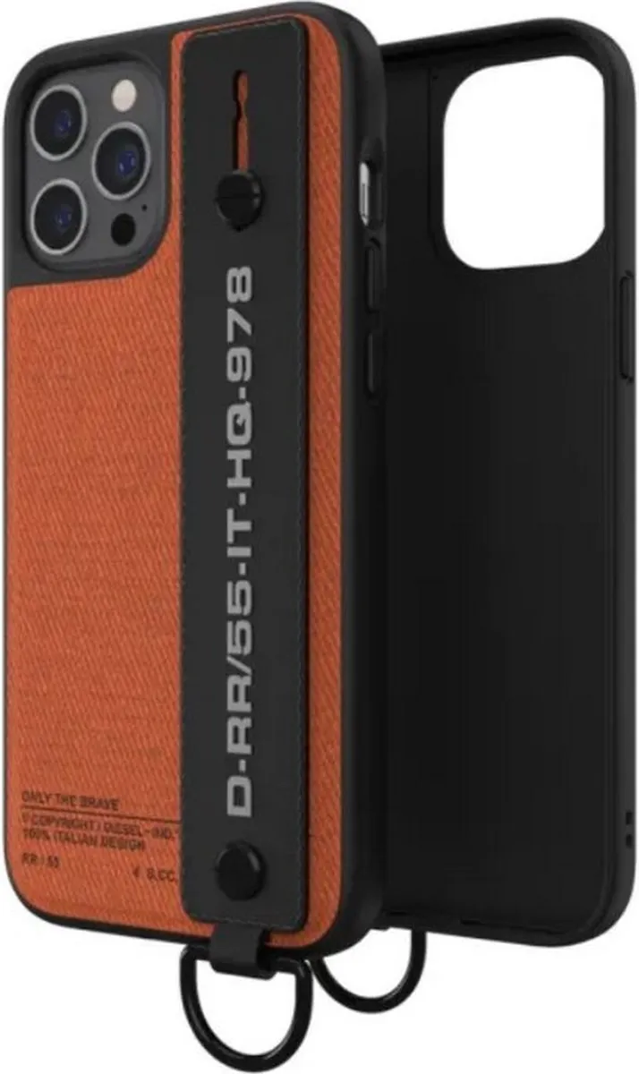 Diesel Utility Twill Back Case Apple iPhone 12 Pro Max - Oranje