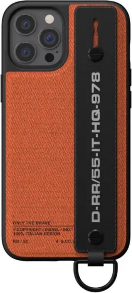 Diesel Utility Twill Back Case Apple iPhone 12 Pro Max - Oranje