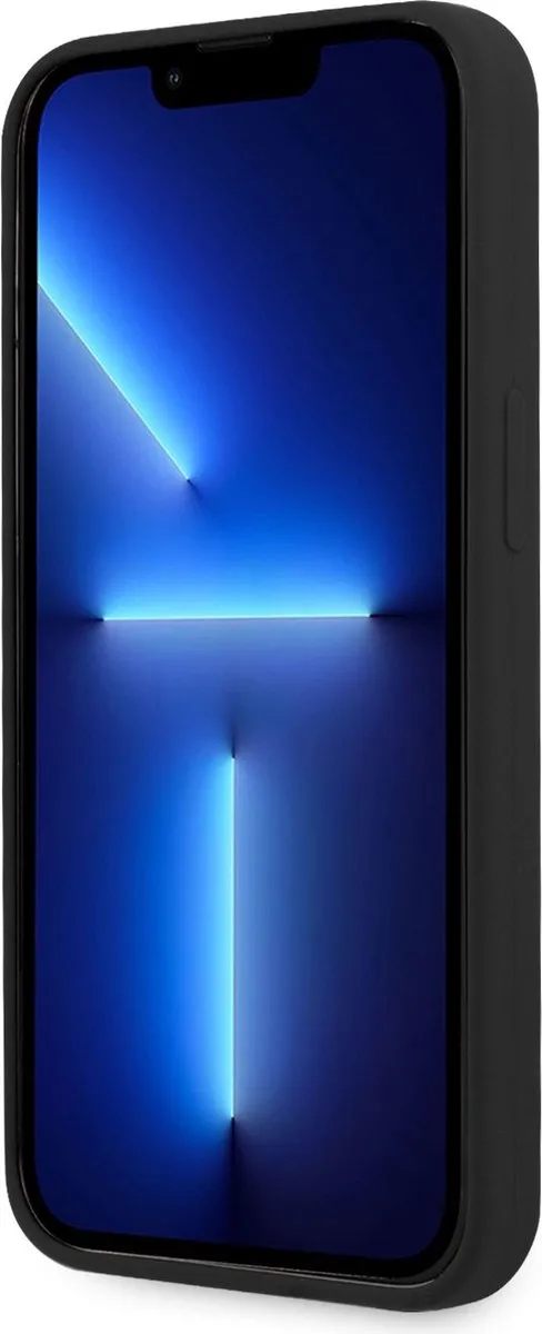 Mercedes-AMG Silicone Back Cover Two Tones iPhone 13 Mini - MERA2265 - Zwart/Rood