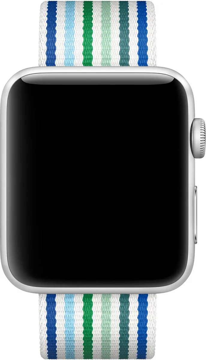 Apple Woven Nylon Band Blauw - 42/44/45/49mm