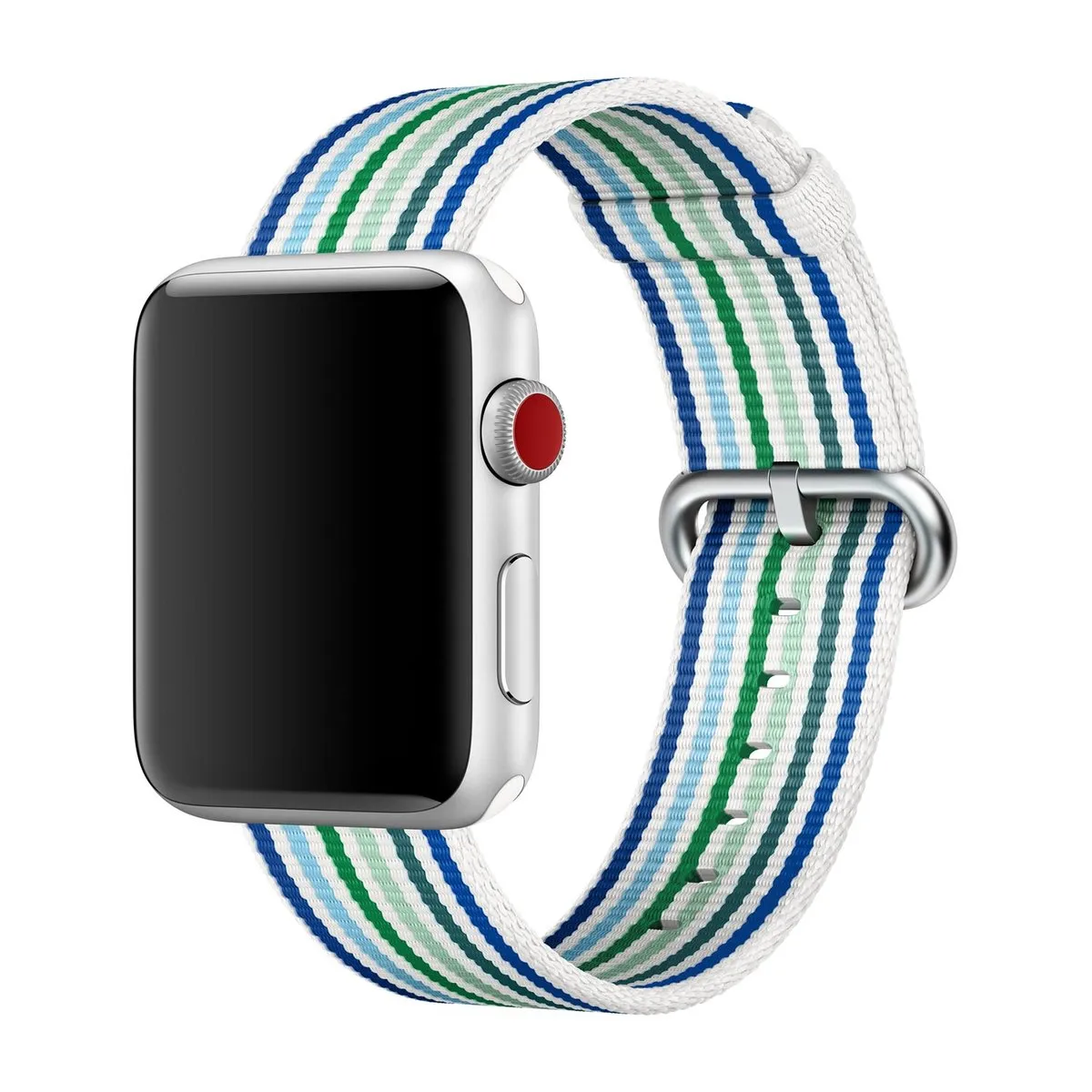 Apple Woven Nylon Band Blauw