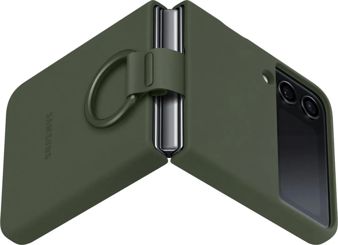 Samsung Cover met Ring EF-PF721TGEGWW - Galaxy Z Flip4 - Kaki