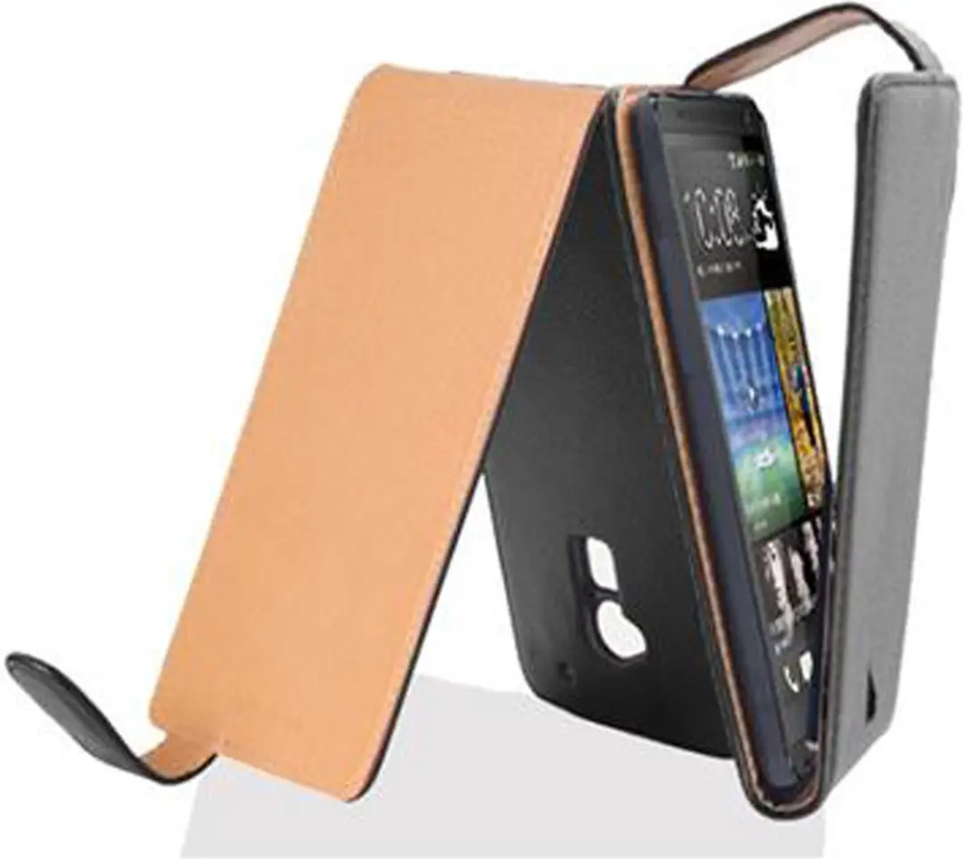 Cadorabo Hoesje geschikt voor HTC ONE MAX T6 in ZWARTE OXIDE