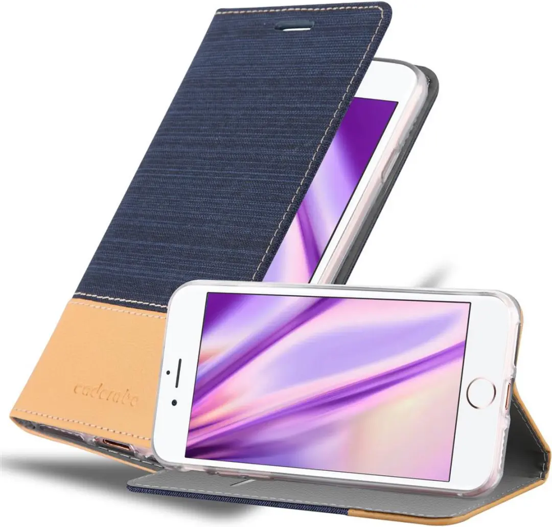 Cadorabo Hoesje geschikt voor Apple iPhone 7 / 7S / 8 / SE 2020 in DONKERBLAUW B