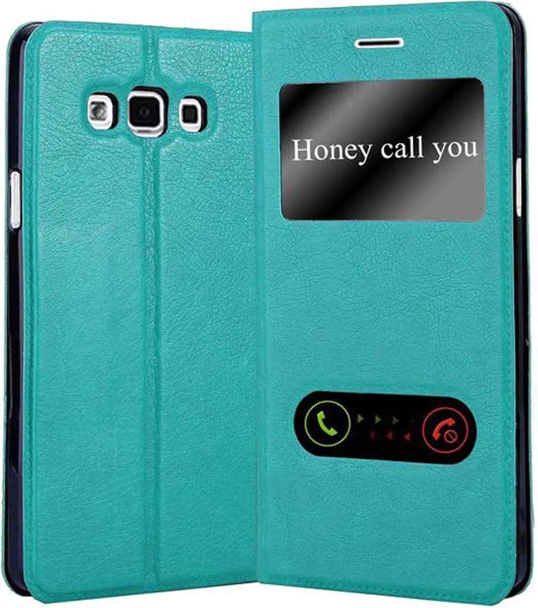 Cadorabo Hoesje geschikt voor Samsung Galaxy A7 2015 in MUNT TURKOOIS