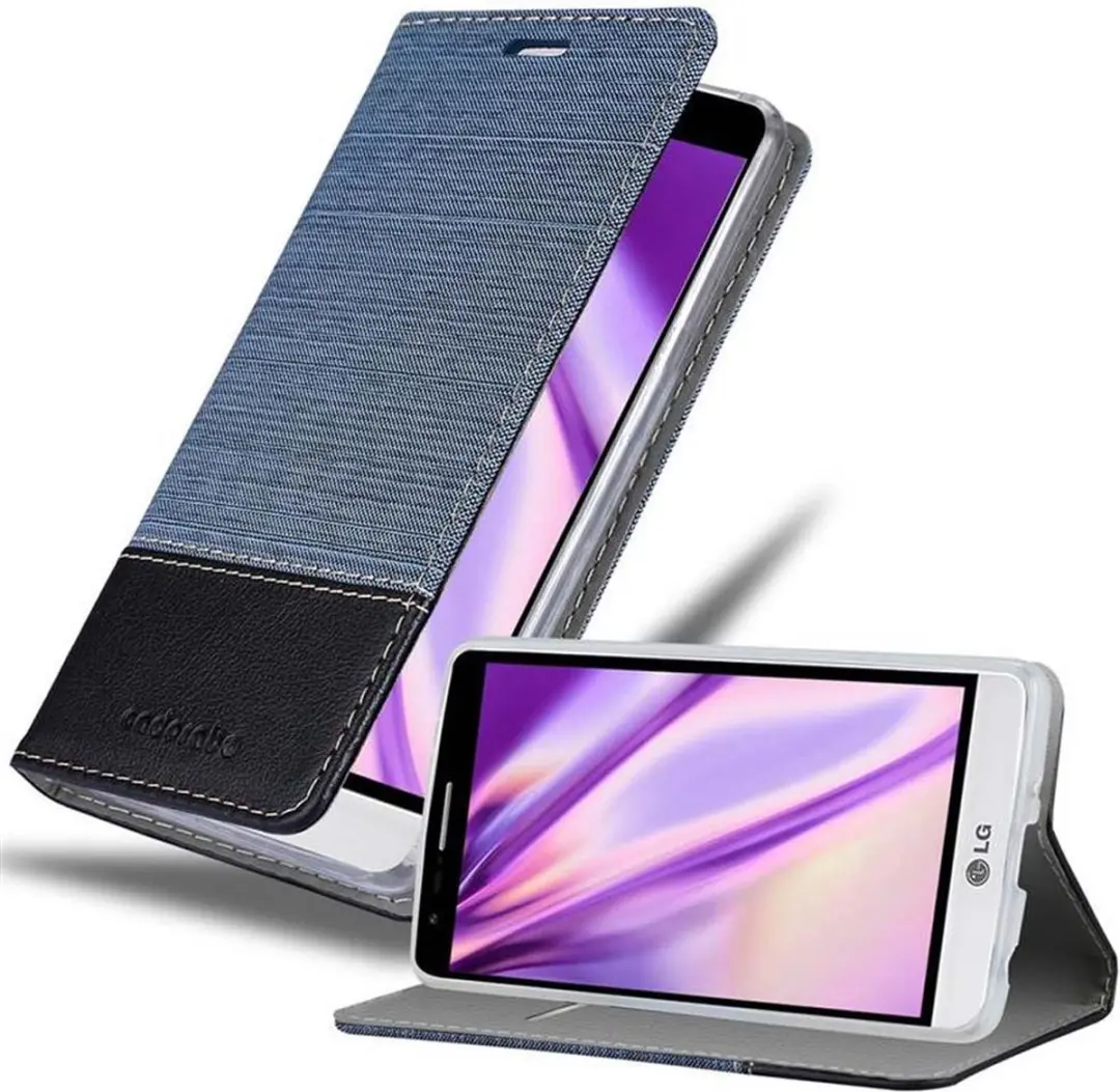 Cadorabo Hoesje geschikt voor LG G3 MINI / G3 S in DONKERBLAUW ZWART