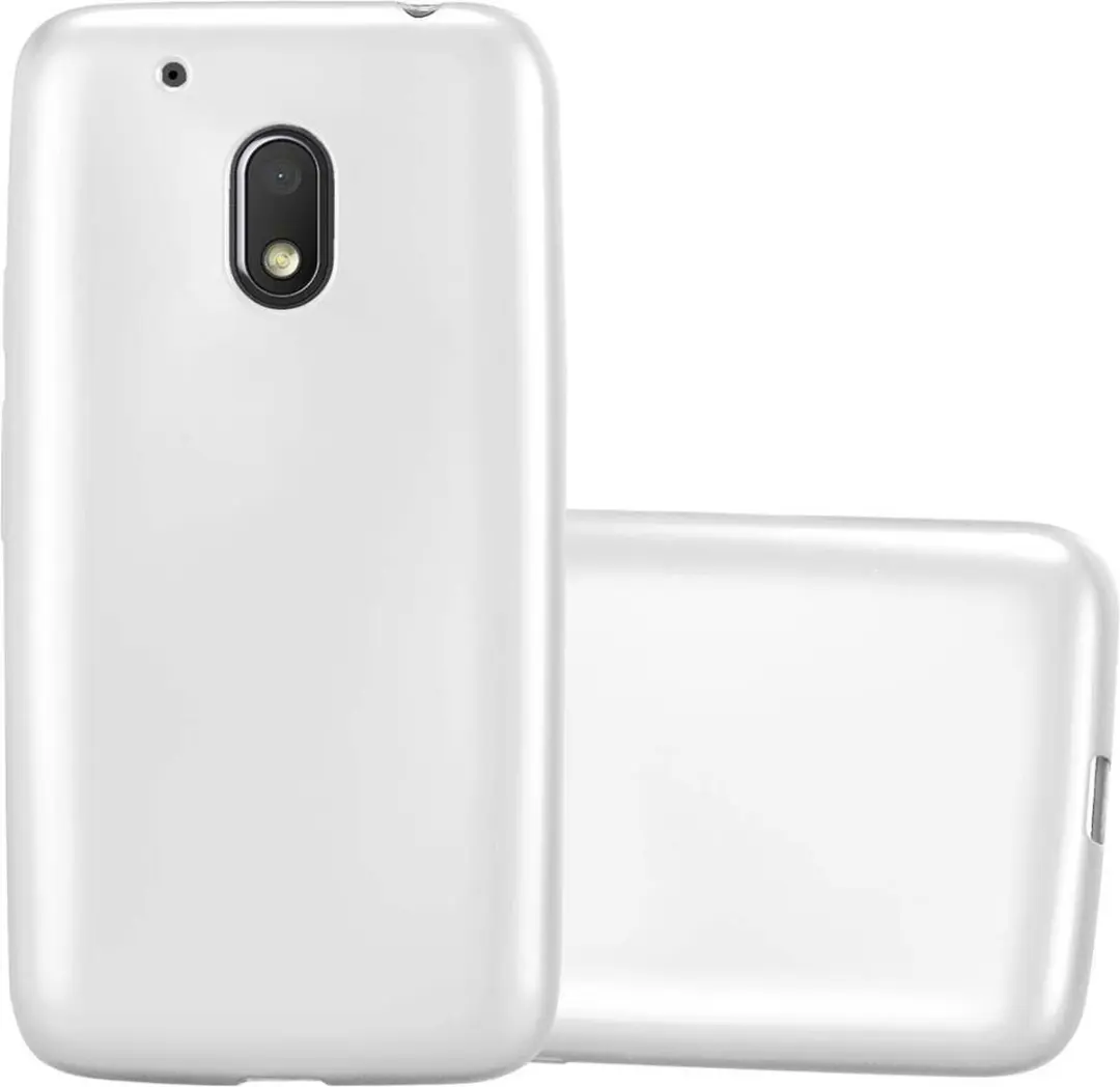 Cadorabo Hoesje geschikt voor Motorola MOTO G4 PLAY in METALLIC ZILVER