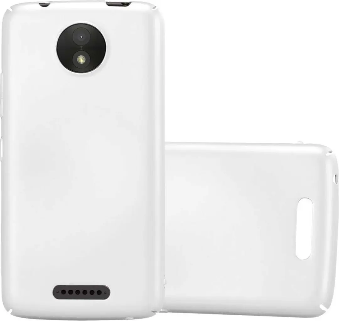 Cadorabo Hoesje geschikt voor Motorola MOTO C in METAAL ZILVER