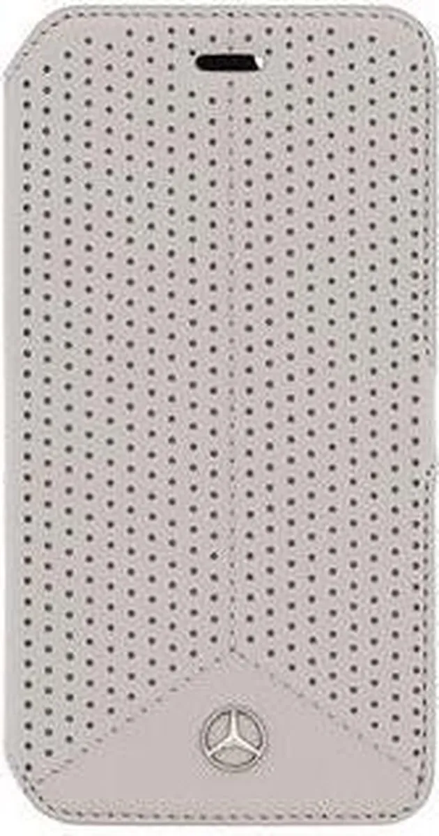 Mercedes-Benz Galaxy S6 Hoesje - Grijs - Leder